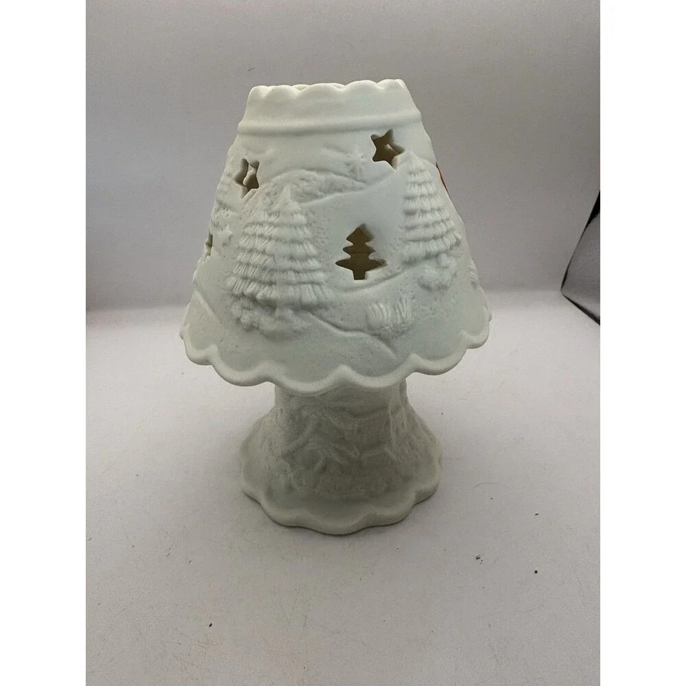 Vintage Dickson’s Ceramic Festive Starry Fairy Lamp Votive Candle Holder Xmas